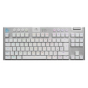 Logitech - G915 TKL Tenkeyless LIGHTSPEED Wireless RGB Mechanical Gaming Keyboard - White - Gaming Keyboard