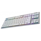 Logitech - G915 TKL Tenkeyless LIGHTSPEED Wireless RGB Mechanical Gaming Keyboard - White - Gaming Keyboard