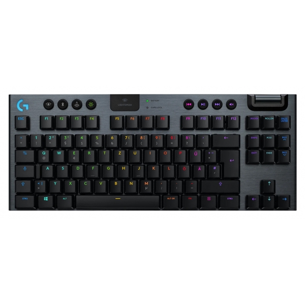 Logitech - G915 TKL Tenkeyless LIGHTSPEED Wireless RGB Mechanical Gaming Keyboard - Carbone - Tastiera Gaming