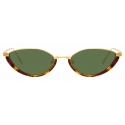 Linda Farrow - Daisy C2 Cat-Eye Sunglasses in Yellow Gold and Tortoiseshell - LFL967C2SUN - Linda Farrow Eyewear