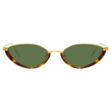 Linda Farrow - Daisy C2 Cat-Eye Sunglasses in Yellow Gold and Tortoiseshell - LFL967C2SUN - Linda Farrow Eyewear