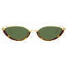 Linda Farrow - Annie C4 Round Sunglasses in Yellow Gold and Tortoiseshell - LFL966C4SUN - Linda Farrow Eyewear