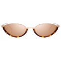 Linda Farrow - Daisy C4 Cat-Eye Sunglasses in Rose Gold and Tortoiseshell - LFL967C4SUN - Linda Farrow Eyewear