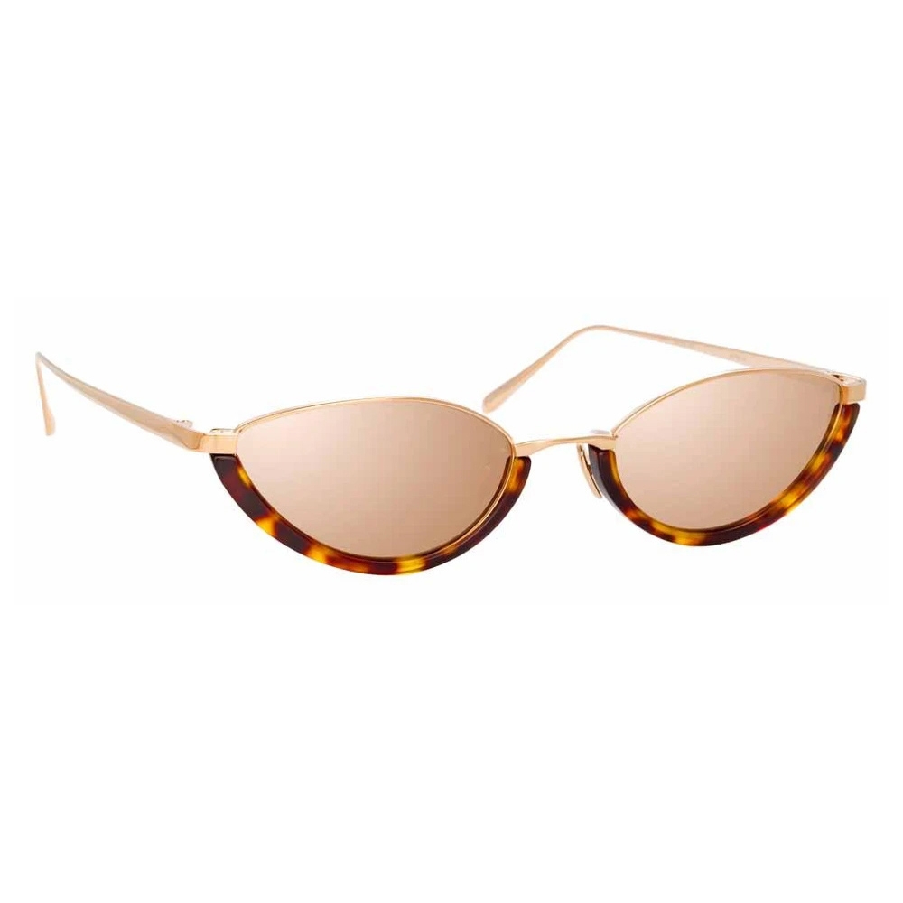 Linda Farrow Daisy C4 Cat Eye Sunglasses In Rose Gold And Tortoiseshell Lfl967c4sun Linda 