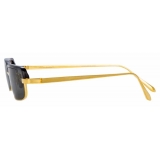 Linda Farrow - Leona C1 Rectangular Sunglasses in Yellow Gold and Black - LFL968C1SUN - Linda Farrow Eyewear