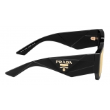 Prada - Prada Symbole - Square Sunglasses - Mirrored Gold Black - Prada Collection - Sunglasses - Prada Eyewear