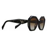 Prada - Prada Symbole - Oversize Geometric Sunglasses - Marble Brown - Prada Collection - Sunglasses - Prada Eyewear