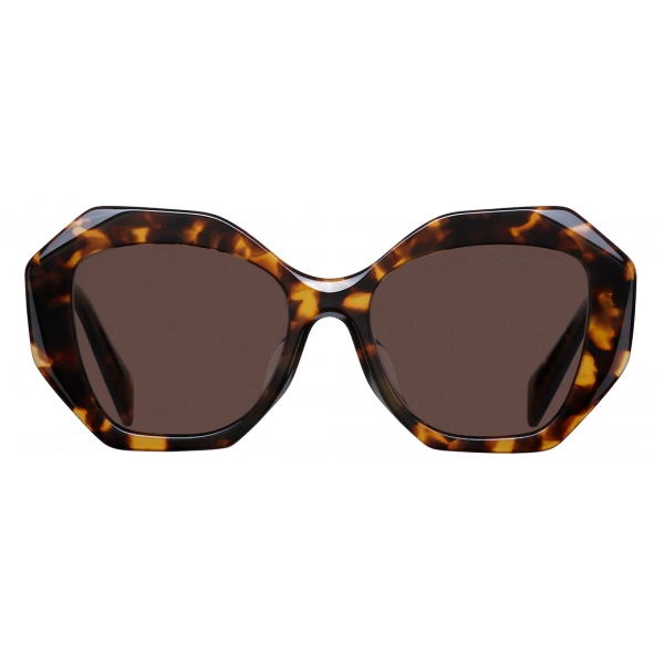 Prada - Prada Symbole - Oversized Sunglasses - Honey Tortoiseshell - Prada Collection - Sunglasses - Prada Eyewear