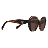 Prada - Prada Symbole - Oversized Sunglasses - Honey Tortoiseshell - Prada Collection - Sunglasses - Prada Eyewear