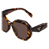 Prada - Prada Symbole - Oversized Sunglasses - Honey Tortoiseshell - Prada Collection - Sunglasses - Prada Eyewear