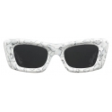 Prada - Prada Symbole - Cat Eye Sunglasses - Opaque Slate Gray - Prada Collection - Sunglasses - Prada Eyewear