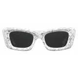 Prada - Symbole Collection - Occhiali da Sole Cat Eye – Marmo Ardesia - Prada Collection - Occhiali da Sole - Prada Eyewear