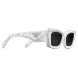 Prada - Symbole Collection - Occhiali da Sole Cat Eye – Marmo Ardesia - Prada Collection - Occhiali da Sole - Prada Eyewear