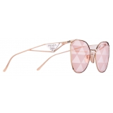 Prada - Prada Symbole - Cat Eye Sunglasses - Pink Gold Triangle Alabas - Prada Collection - Sunglasses - Prada Eyewear