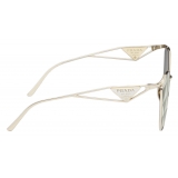 Prada - Prada Symbole - Cat Eye Sunglasses - Pale Gold Triangle Pumice - Prada Collection - Sunglasses - Prada Eyewear