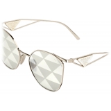 Prada - Symbole Collection - Occhiale Cat Eye - Oro Triangolo Pomice - Prada Collection - Occhiali da Sole - Prada Eyewear