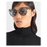 Prada - Prada Symbole - Cat Eye Sunglasses - Black Triangle Black - Prada Collection - Sunglasses - Prada Eyewear