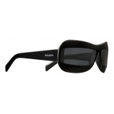 Prada - Prada Runway - Rectangular Sunglasses - Black Slate Gray - Prada Collection - Sunglasses - Prada Eyewear
