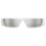 Prada - Prada Runway - Rectangular Sunglasses - Opalescent White Chrome - Prada Collection - Sunglasses - Prada Eyewear