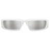 Prada - Prada Runway - Rectangular Sunglasses - Opalescent White Chrome - Prada Collection - Sunglasses - Prada Eyewear