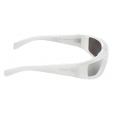 Prada - Runway Collection - Occhiali Rettangolari - Bianco Cromato - Prada Collection - Occhiali da Sole - Prada Eyewear