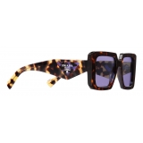 Prada - Symbole Collection - Occhiali da Sole Squadrati - Tartaruga Iris - Prada Collection - Occhiali da Sole - Prada Eyewear