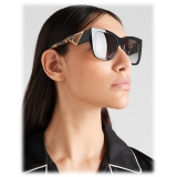 Prada - Prada Symbole - Square Sunglasses - Black Gradient Anthracite - Prada Collection - Sunglasses - Prada Eyewear