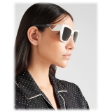 Prada - Prada Symbole - Square Sunglasses - Chalk White Slate Gray - Prada Collection - Sunglasses - Prada Eyewear