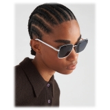 Prada - Prada Eyewear - Oversize Square Sunglasses - White Polarized Black - Prada Collection - Sunglasses - Prada Eyewear