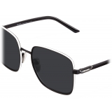 Prada - Prada Eyewear - Oversize Square Sunglasses - Black Slate Gray - Prada Collection - Sunglasses - Prada Eyewear