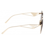 Prada - Symbole Collection – Occhiali Oversize - Oro Antracite Cammeo - Prada Collection - Occhiali da Sole - Prada Eyewear