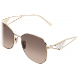 Prada - Prada Symbole - Oversize Sunglasses - Pale Gold Anthracite Cammeo - Prada Collection - Sunglasses - Prada Eyewear