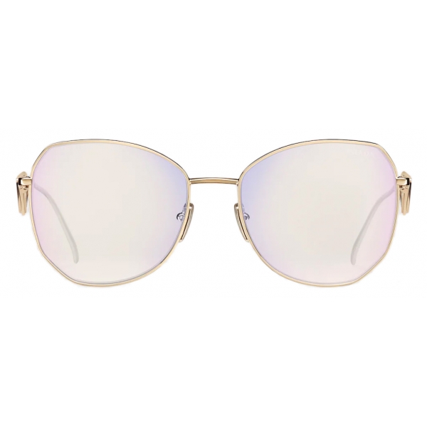 Prada - Symbole Collection - Occhiali Oversize - Oro Pallido Blu - Prada Collection - Occhiali da Sole - Prada Eyewear