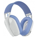 Logitech - G435 Lightspeed Wireless Gaming Headset - Off White and Lilac - Gaming Headset