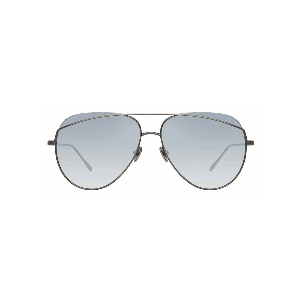 Linda Farrow Colt C5 Aviator Sunglasses In Nickel Lfl975c5sun Linda Farrow Eyewear Avvenice 