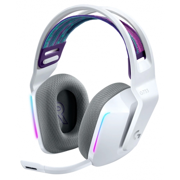Logitech - G733 LIGHTSPEED Wireless RGB Gaming Headset - White - Gaming Headset