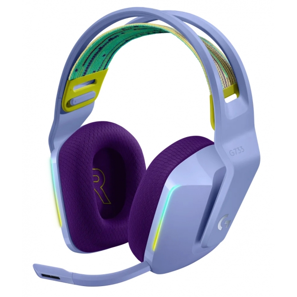 Logitech - G733 LIGHTSPEED Wireless RGB Gaming Headset - Lilac - Gaming Headset