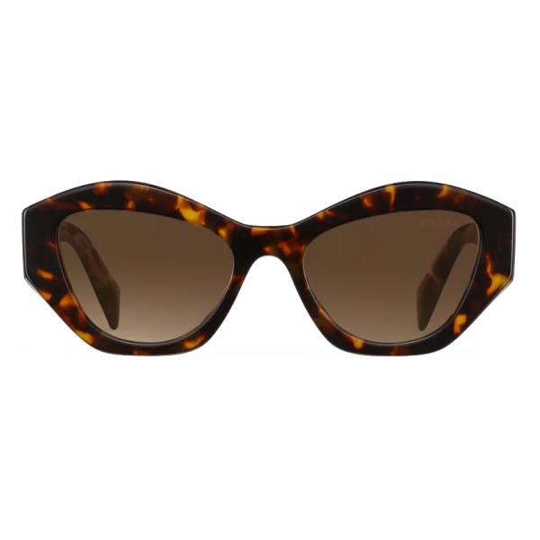 Prada - Prada Symbole - Geometric Sunglasses - Honey Tortoiseshell Sienna - Prada Collection - Sunglasses - Prada Eyewear