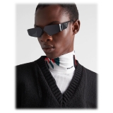 Prada - Prada Runway - Irregulare Sunglasses - Black Slate Gray - Prada Collection - Sunglasses - Prada Eyewear