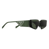 Prada - Prada Runway - Irregular Sunglasses - Military Green Black - Prada Collection - Sunglasses - Prada Eyewear