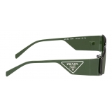 Prada - Prada Runway - Irregular Sunglasses - Military Green Black - Prada Collection - Sunglasses - Prada Eyewear