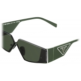 Prada - Prada Runway - Irregular Sunglasses - Military Green Black - Prada Collection - Sunglasses - Prada Eyewear