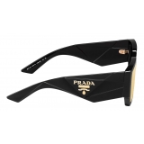 Prada - Prada Symbole - Square Sunglasses - Black Mirror Gold - Prada Collection - Sunglasses - Prada Eyewear