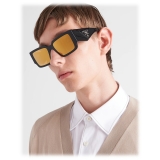Prada - Symbole Collection - Occhiali Squadrati - Nero Specchio Oro - Prada Collection - Occhiali da Sole - Prada Eyewear