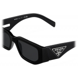 Prada - Prada Symbole - Rectangular Sunglasses - Black Slate Gray - Prada Collection - Sunglasses - Prada Eyewear