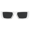 Prada - Prada Runway - Rectangular Sunglasses - White Slate Gray - Prada Collection - Sunglasses - Prada Eyewear