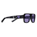 Prada - Prada Symbole - Pilot Sunglasses - Black Iris - Prada Collection - Sunglasses - Prada Eyewear