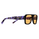 Prada - Prada Symbole - Pilot Sunglasses - Black Ochre - Prada Collection - Sunglasses - Prada Eyewear
