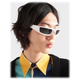 Prada - Runway Collection - Occhiali Rettangolari - Bianco Ardesia - Prada Collection - Occhiali da Sole - Prada Eyewear