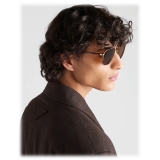 Prada - Eyewear Collection - Occhiali Geometrici - Oro Polarizzato - Prada Collection - Occhiali da Sole - Prada Eyewear